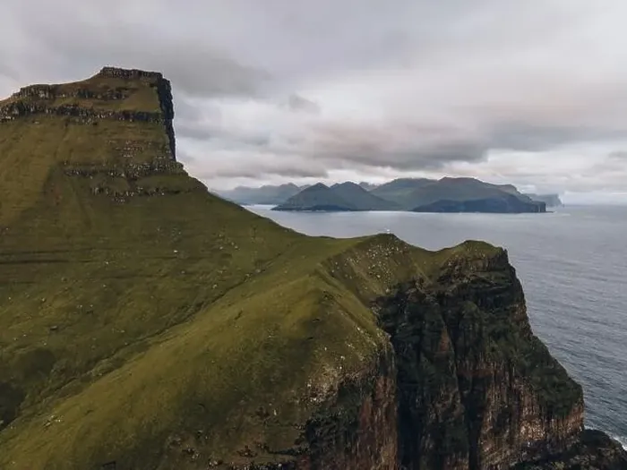 Framed Print : Trøllanes Landscape on the island of Kalsoy in the Faroe Islands Framed Print : Trøllanes Landscape on the island of Kalsoy in the Faroe Islands
