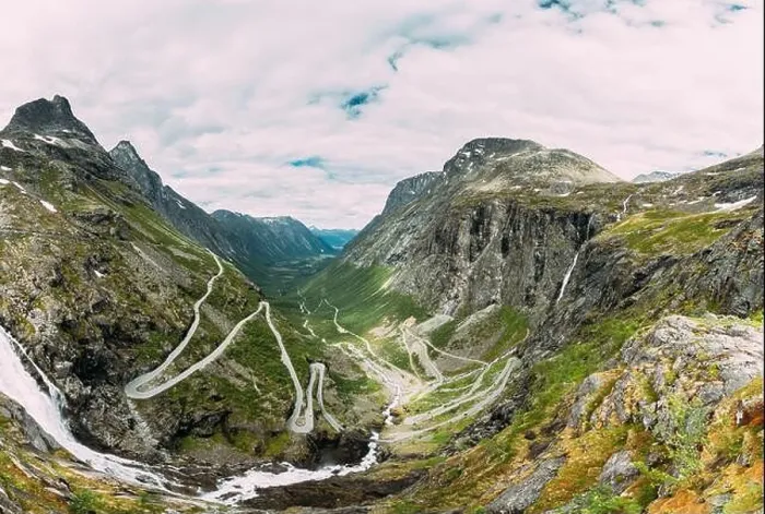 Framed Print : Trollstigen, Andalsnes, Norway. Serpentine Mountain Road Trollstigen. Famous Norwegian Landmark And Popular Destination. Norwegian County Road 63 In S Framed Print : Trollstigen, Andalsnes, Norway. Serpentine Mountain Road Trollstigen. Famous Norwegian Landmark And Popular Destination. Norwegian County Road 63 In S