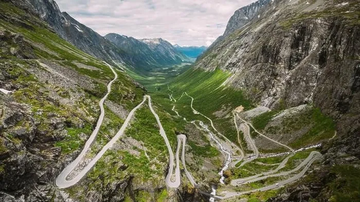 Framed Print : Trollstigen, Andalsnes, Norway. Serpentine Mountain Road Trollstigen. Famous Norwegian Landmark And Popular Destination. Norwegian County Road 63 In Framed Print : Trollstigen, Andalsnes, Norway. Serpentine Mountain Road Trollstigen. Famous Norwegian Landmark And Popular Destination. Norwegian County Road 63 In