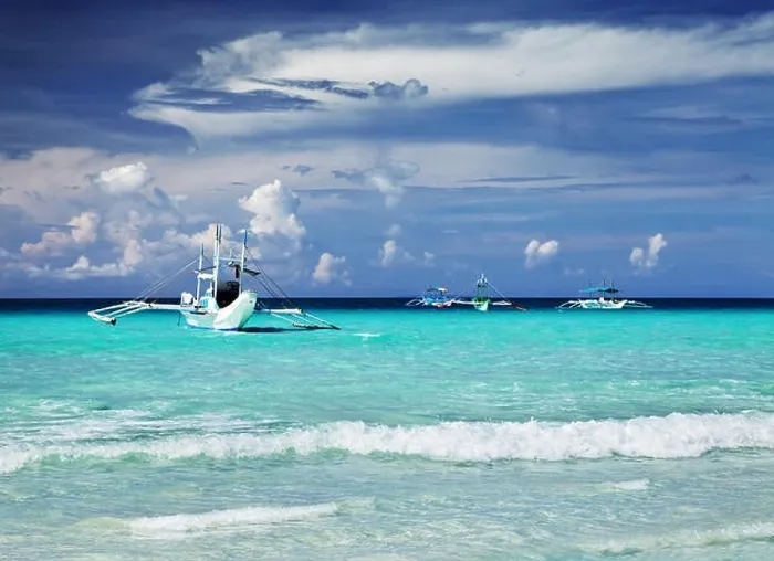 Framed Print : Tropical beach, Boracay island, Philippines Framed Print : Tropical beach, Boracay island, Philippines