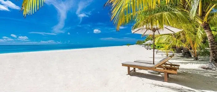 Framed Print : Tropical beach resort, luxury white sandy beach landscape, summer tourism destination, vacation Framed Print : Tropical beach resort, luxury white sandy beach landscape, summer tourism destination, vacation