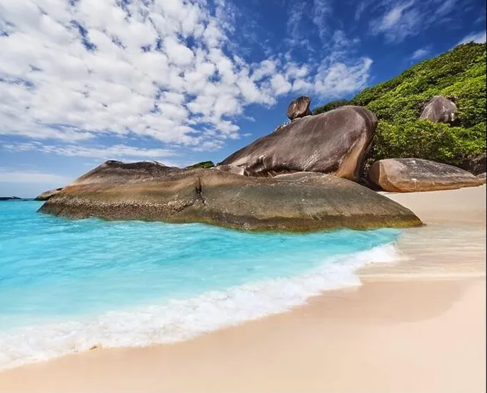 Framed Print : Tropical beach, Similan islands, Andaman Sea, Thailand Framed Print : Tropical beach, Similan islands, Andaman Sea, Thailand