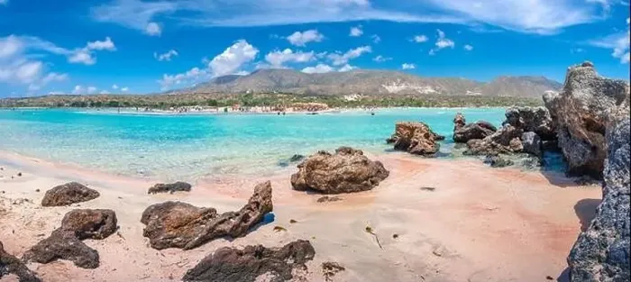 Framed Print : Tropical sandy beach with turquoise water, in Elafonisi, Crete, Greece Framed Print : Tropical sandy beach with turquoise water, in Elafonisi, Crete, Greece