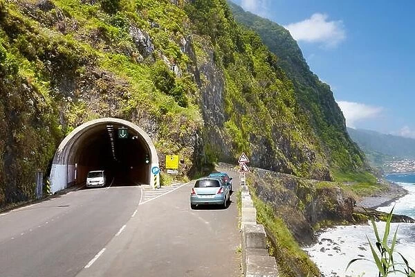 Tunnel near Ponta Delgada, Madeira Island, Portugal