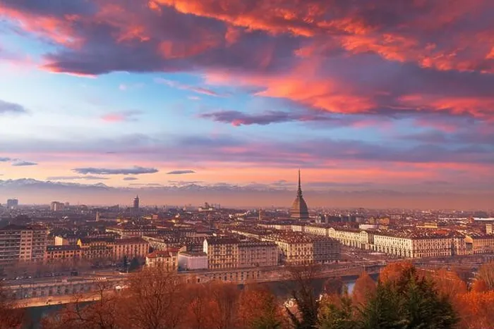 Framed Print : Turin, Piedmont, Italy skyline with the Mole Antonelliana at dusk Framed Print : Turin, Piedmont, Italy skyline with the Mole Antonelliana at dusk