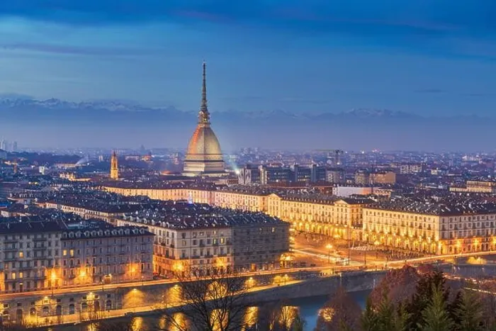 Framed Print : Turin, Piedmont, Italy skyline with the Mole Antonelliana at dusk Framed Print : Turin, Piedmont, Italy skyline with the Mole Antonelliana at dusk