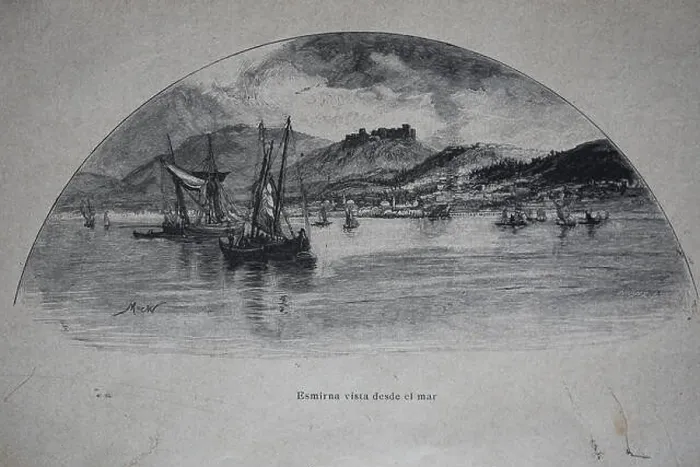 Framed Print : Turkey. Izmir (Smyrna). Engraving, 19th century Framed Print : Turkey. Izmir (Smyrna). Engraving, 19th century