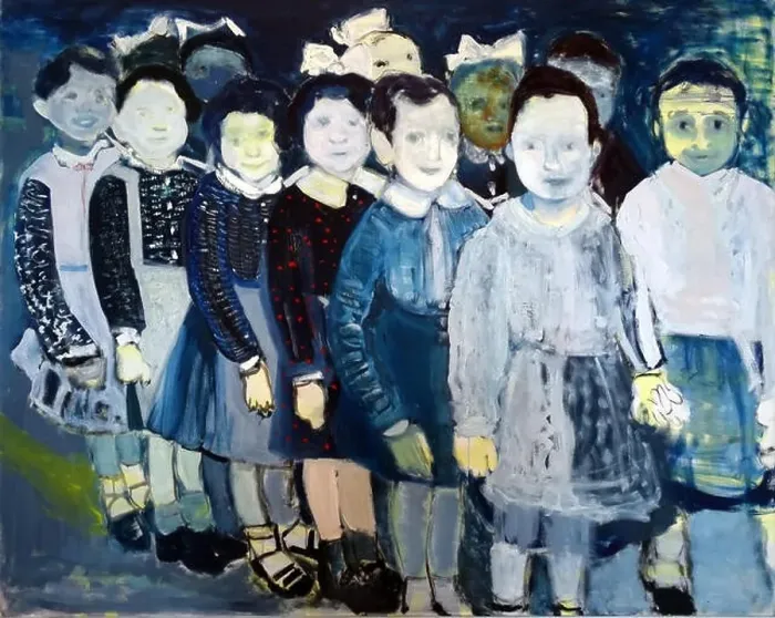 Framed Print : The Turkish Schoolgirls by Marlene Dumas (b. 1953). Oil on canvas Framed Print : The Turkish Schoolgirls by Marlene Dumas (b. 1953). Oil on canvas