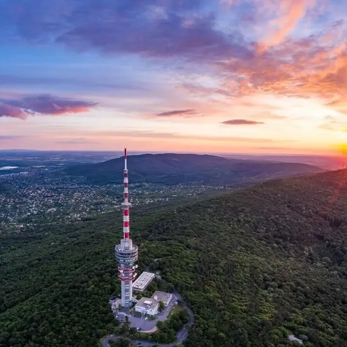 Framed Print : TV tower in Pecs Hungary with Mecsek hills Framed Print : TV tower in Pecs Hungary with Mecsek hills