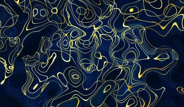 Framed Print : Twisted blue-gold gradient liquid blur abstract backgrounds Framed Print : Twisted blue-gold gradient liquid blur abstract backgrounds