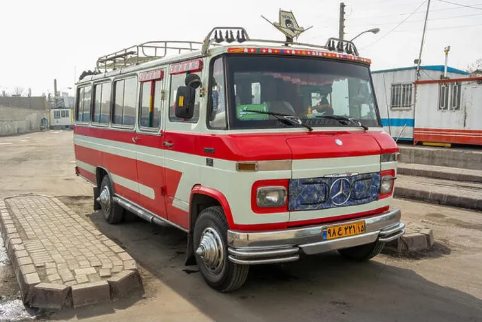 Framed Print : A typical example of privately run public bus for short journeys all over Iran Framed Print : A typical example of privately run public bus for short journeys all over Iran