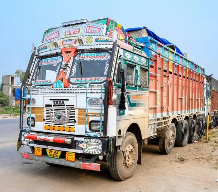 Framed Print : Typical Indian truck, Rajasthan, India Framed Print : Typical Indian truck, Rajasthan, India