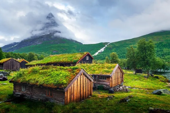 Framed Print : Typical norwegian old wooden houses with grass roofs in Innerdalen - Norway's most beautiful mountain valley, near Innerdalsvatna lake. Norway, Europe Framed Print : Typical norwegian old wooden houses with grass roofs in Innerdalen - Norway's most beautiful mountain valley, near Innerdalsvatna lake. Norway, Europe