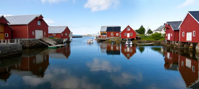 Framed Print : typical view of scandinavian fishing village, Bud, Norway Framed Print : typical view of scandinavian fishing village, Bud, Norway