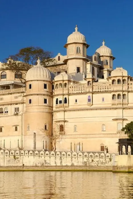 Framed Print : Udaipur - view from the Lake Pichola towards Fateh Prakash Palace Hotel, Rajasthan, India