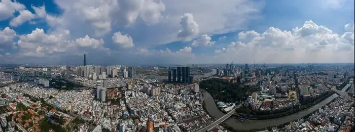 Framed Print : Ultra high quality aerial panorama of Ho Chi Minh City (Saigon) Framed Print : Ultra high quality aerial panorama of Ho Chi Minh City (Saigon)