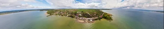 Framed Print : Ultra wide panoramic aerial view of Marina Sniardwy in Nowe Guty village, Poland Framed Print : Ultra wide panoramic aerial view of Marina Sniardwy in Nowe Guty village, Poland