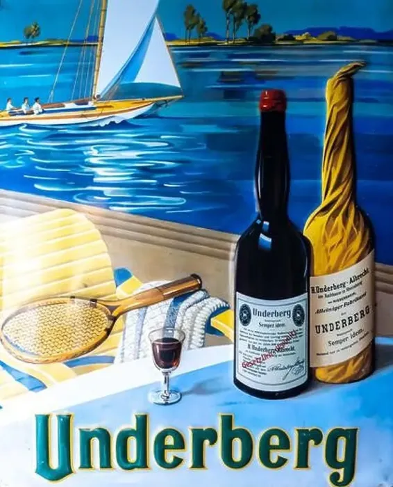 Framed Print : Underberg drink old plate Framed Print : Underberg drink old plate