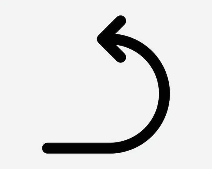 Framed Print : Undo Arrow Icon Back Button Backwards Before Previously Sign Symbol Web Return App Navigation Direction Point Previous