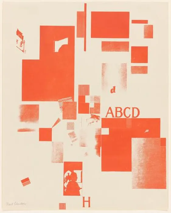 Framed Print : Untitled, no. 4 of 6 from the portfolio Merz 3 Framed Print : Untitled, no. 4 of 6 from the portfolio Merz 3