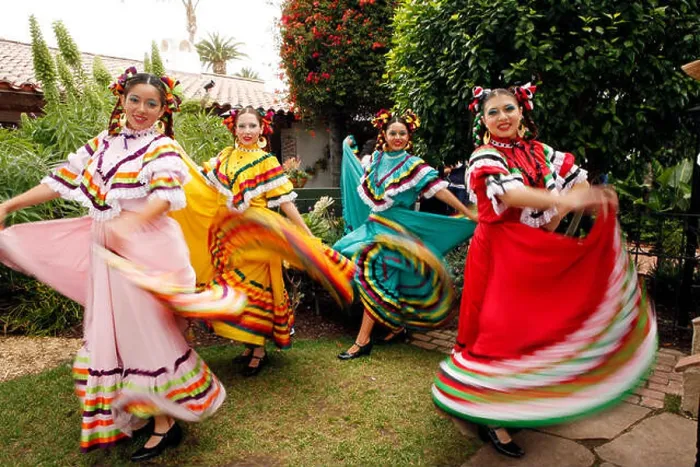 Framed Print : USA, California, San Diego, several members of Grupo Folklorico colorfully dance at the Fiesta de Reyes in Old Town Framed Print : USA, California, San Diego, several members of Grupo Folklorico colorfully dance at the Fiesta de Reyes in Old Town