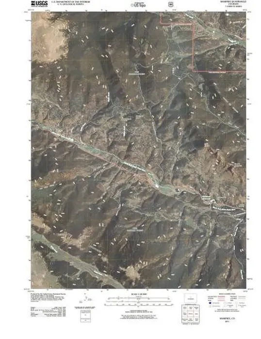 Framed Print : USGS TOPO Map Colorado CO Shawnee 20110127 TM Restoration Framed Print : USGS TOPO Map Colorado CO Shawnee 20110127 TM Restoration