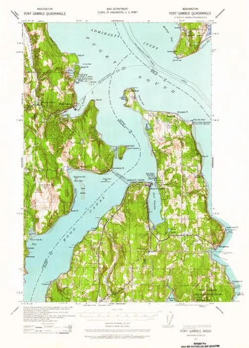 Framed Print : USGS Topo Map Washington State WA Port Gamble 243218 1937 62500 Restoration Framed Print : USGS Topo Map Washington State WA Port Gamble 243218 1937 62500 Restoration