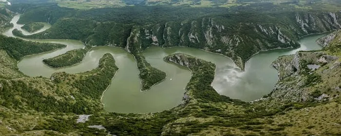 Framed Print : The Uvac Gorge in southern Serbia is especially known for entrenched meanders in a 100 m (330 ft) deep canyon Framed Print : The Uvac Gorge in southern Serbia is especially known for entrenched meanders in a 100 m (330 ft) deep canyon