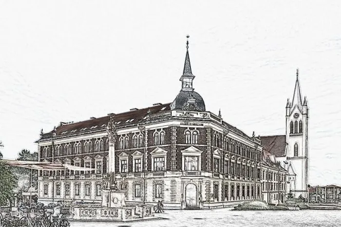 Framed Print : The Vajda Janos Gymnasium was founded in 1797 Framed Print : The Vajda Janos Gymnasium was founded in 1797