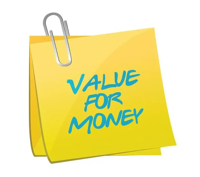 Framed Print : Value for money post message illustration design over a white background Framed Print : Value for money post message illustration design over a white background