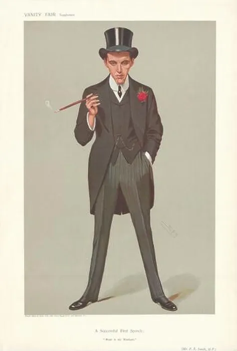 Framed Print : VANITY FAIR SPY CARTOON Frederick / F.E. Smith A Successful First Speech… 1907 Framed Print : VANITY FAIR SPY CARTOON Frederick / F.E. Smith A Successful First Speech… 1907