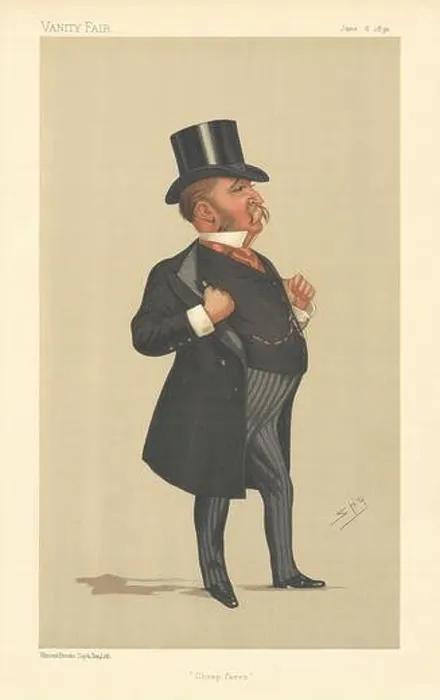 Framed Print : VANITY FAIR SPY CARTOON John Blundell Maple Cheap fares Dulwich MP 1891 Framed Print : VANITY FAIR SPY CARTOON John Blundell Maple Cheap fares Dulwich MP 1891