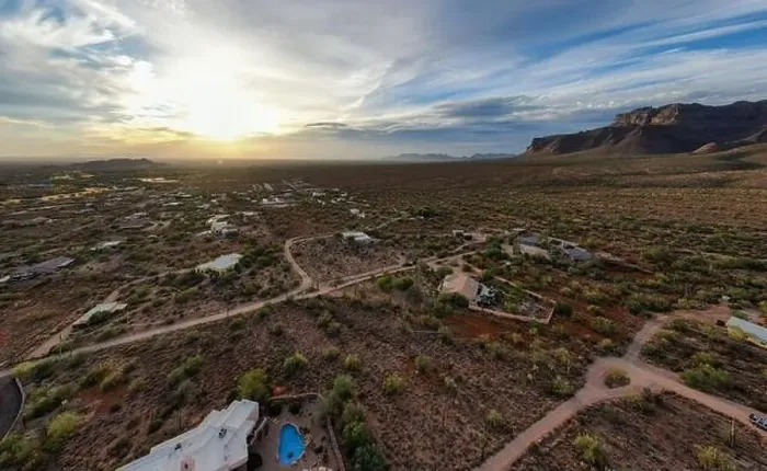 Framed Print : various drone images of the superstition mountains in gold canyon Arizona taken at different times of the day Framed Print : various drone images of the superstition mountains in gold canyon Arizona taken at different times of the day