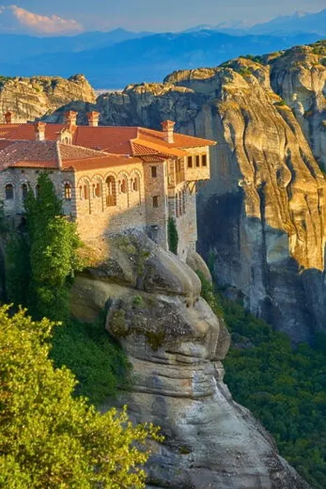 Framed Print : Varlaam Monastery at sunset time, Meteora, Greece Framed Print : Varlaam Monastery at sunset time, Meteora, Greece