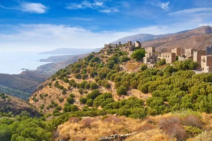 Framed Print : Vathia, abandoned village, Mani, Peloponnese, Greece Framed Print : Vathia, abandoned village, Mani, Peloponnese, Greece