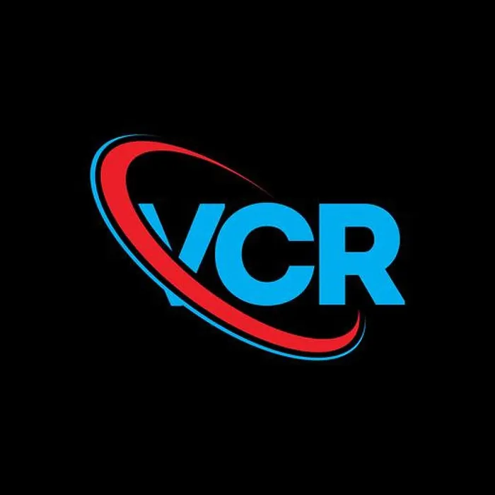 Framed Print : VCR logo. VCR letter. VCR letter logo design Framed Print : VCR logo. VCR letter. VCR letter logo design