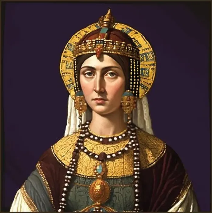 Framed Print : Vector of Byzantine empress Theodora (c. 500- 548), wife of Justinian I Framed Print : Vector of Byzantine empress Theodora (c. 500- 548), wife of Justinian I