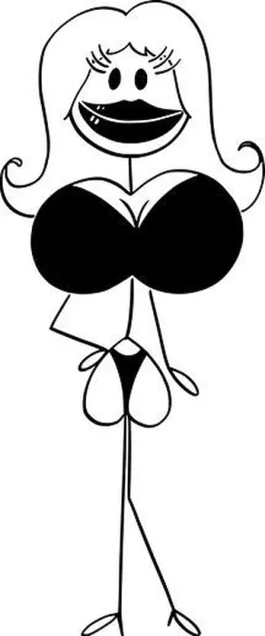 Framed Print : Vector cartoon stick figure drawing conceptual illustration of sexy woman after lips Framed Print : Vector cartoon stick figure drawing conceptual illustration of sexy woman after lips