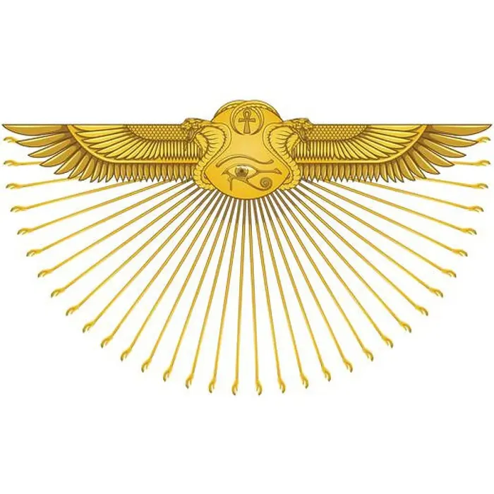 Framed Print : Vector design of Winged Sun with cobras, symbol of ancient Egypt, Winged Sun, eye of horus, ankh cross Framed Print : Vector design of Winged Sun with cobras, symbol of ancient Egypt, Winged Sun, eye of horus, ankh cross