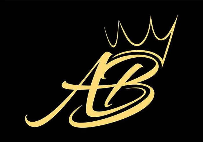 Framed Print : A vector Illustration in black background of Crown Monogram Logo Initial AB Framed Print : A vector Illustration in black background of Crown Monogram Logo Initial AB