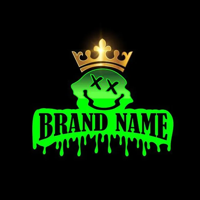 Framed Print : A vector illustration of Drip logo with crown design vector sign Framed Print : A vector illustration of Drip logo with crown design vector sign