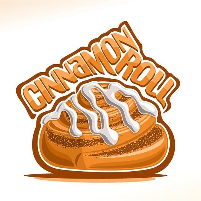 Framed Print : Vector logo for danish Cinnamon Roll Framed Print : Vector logo for danish Cinnamon Roll