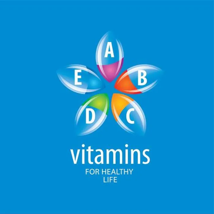 Framed Print : vector logo vitamins