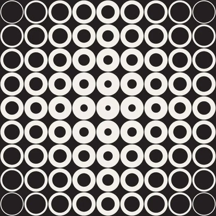 Framed Print : Vector Seamless Black and White Grid of Circles with Fading Outlines Towards The Corners Retro Pattern Framed Print : Vector Seamless Black and White Grid of Circles with Fading Outlines Towards The Corners Retro Pattern