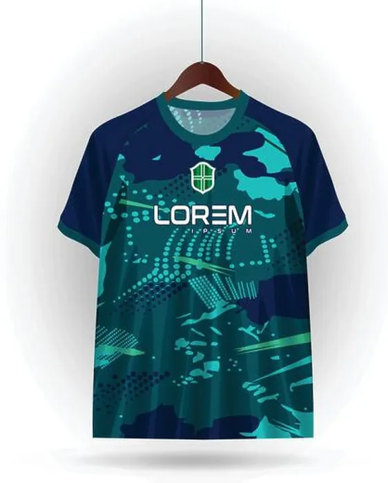 Framed Print : vector soccer jersey design for sublimation, sport t shirt design Framed Print : vector soccer jersey design for sublimation, sport t shirt design