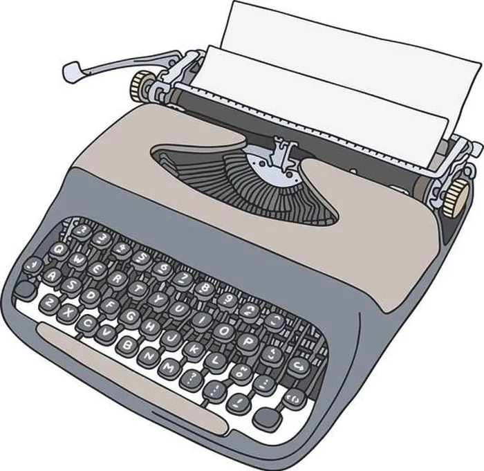 Framed Print : The vectorized hand drawing of a retro sutcase typewriter Framed Print : The vectorized hand drawing of a retro sutcase typewriter