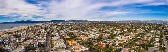 Framed Print : Venice beach Los Angeles California LA Aerial USA Framed Print : Venice beach Los Angeles California LA Aerial USA