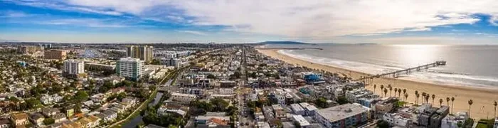 Framed Print : Venice beach Los Angeles California LA Aerial USA Framed Print : Venice beach Los Angeles California LA Aerial USA