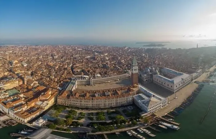 Framed Print : Venice from above with drone Framed Print : Venice from above with drone