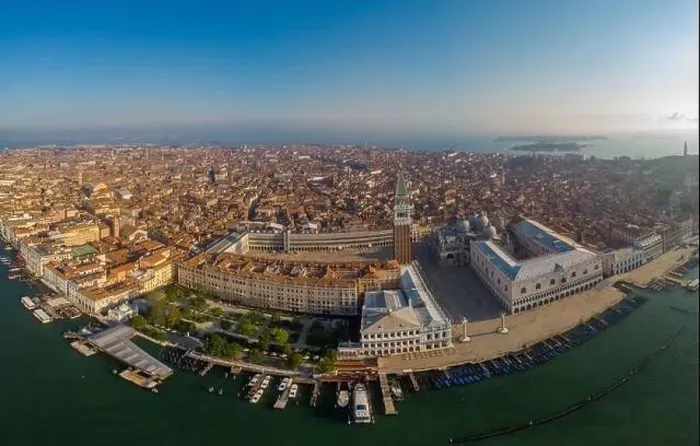 Framed Print : Venice from above with drone Framed Print : Venice from above with drone